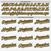 Custom White Black-Old Gold Authentic Sleeveless Baseball Jersey